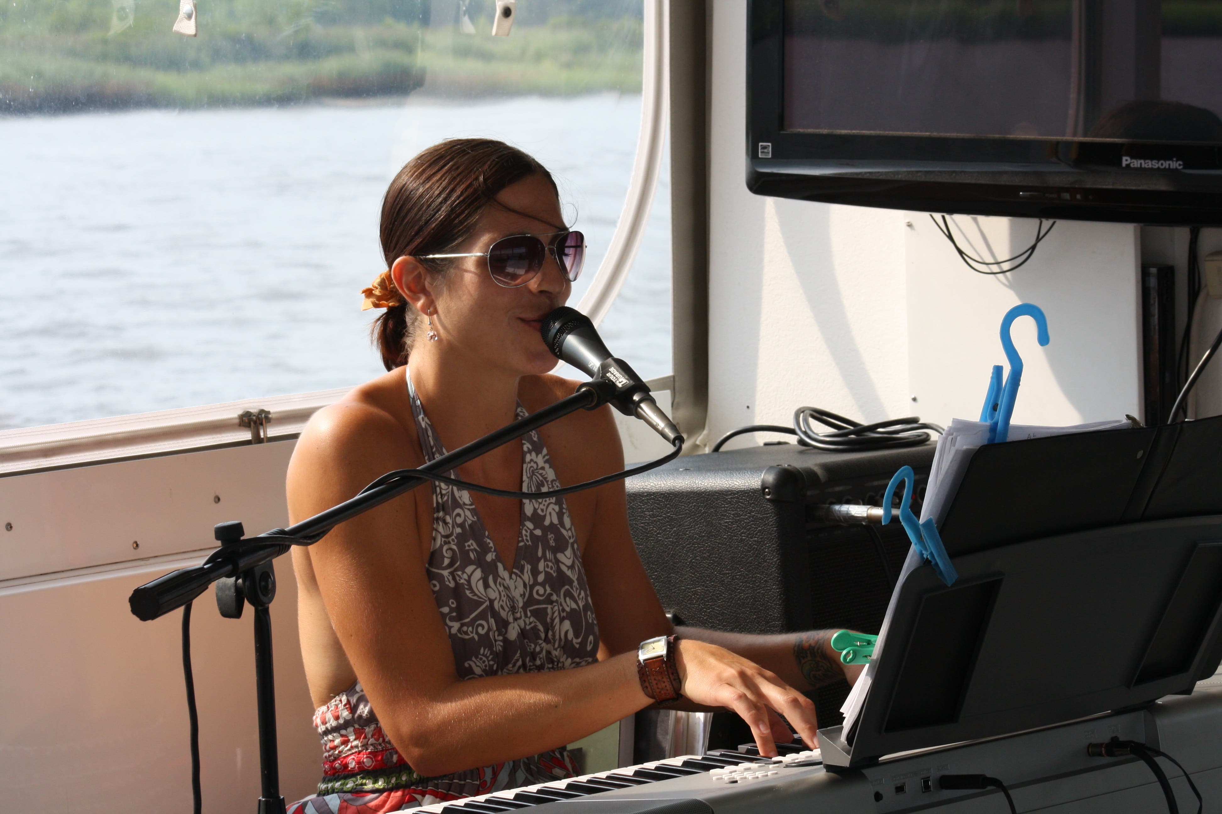 Sunset Cruise with Live Music Aboard Wilmington Water Tours Every Friday and Saturday
