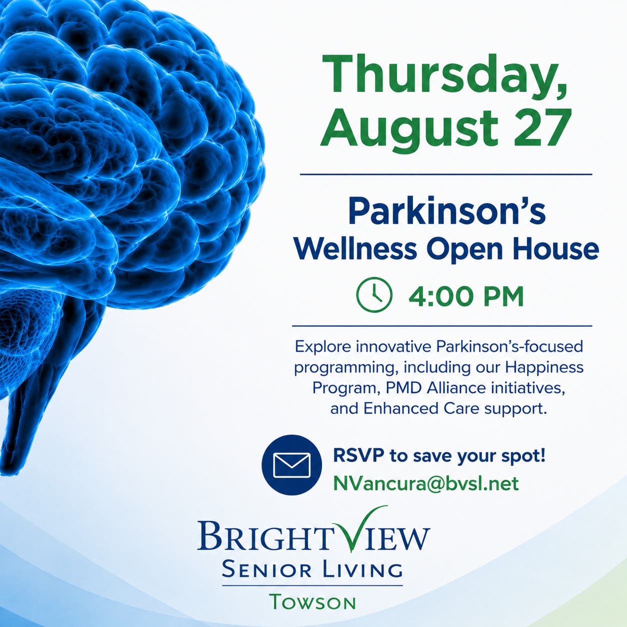 Parkinson's Wellness Open House