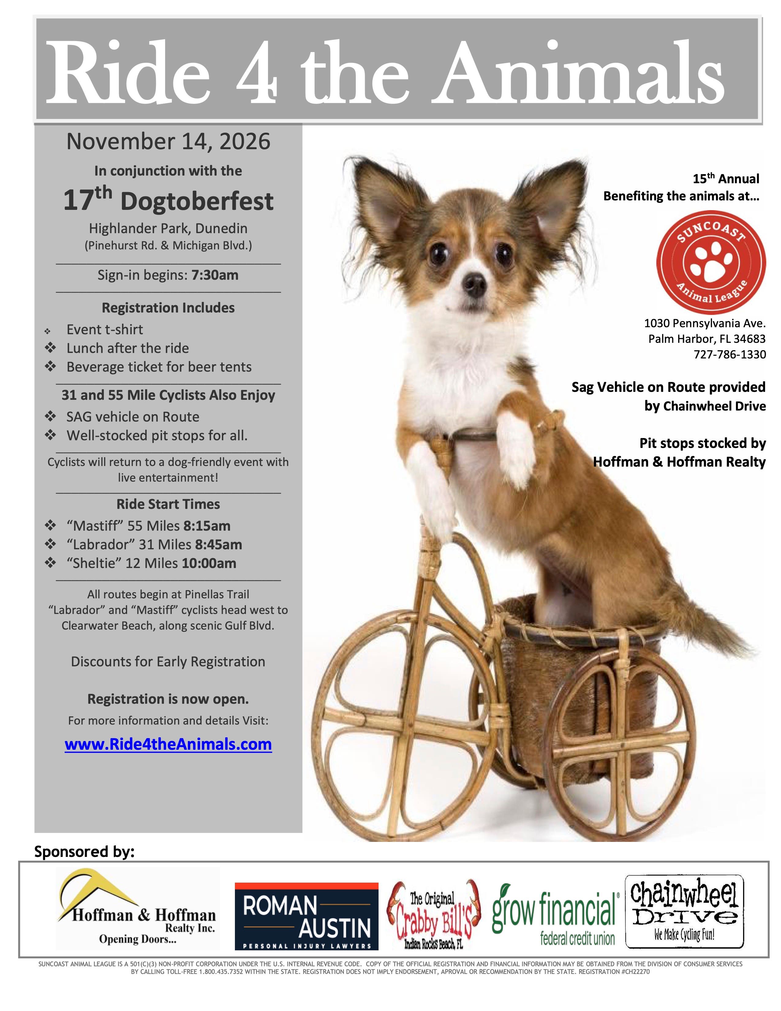 Ride 4 the Animals - Cycling Event