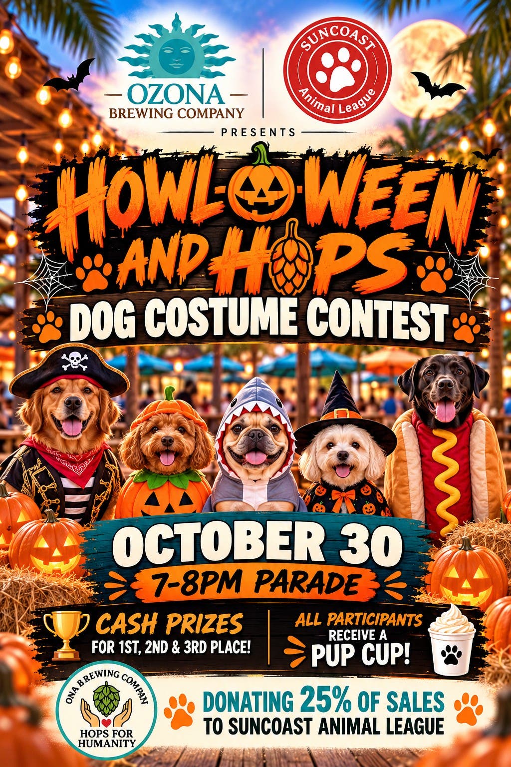 Howl-O-Ween and Hops! At Ozona Brewing Company