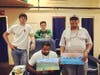 Pinecrest Art Students spend time with residents of Mercy Care Men's Recuperative Care