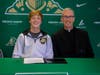 Mark Metz with Pinecrest Academy Chaplain, Fr. Matthew Kaderabek
