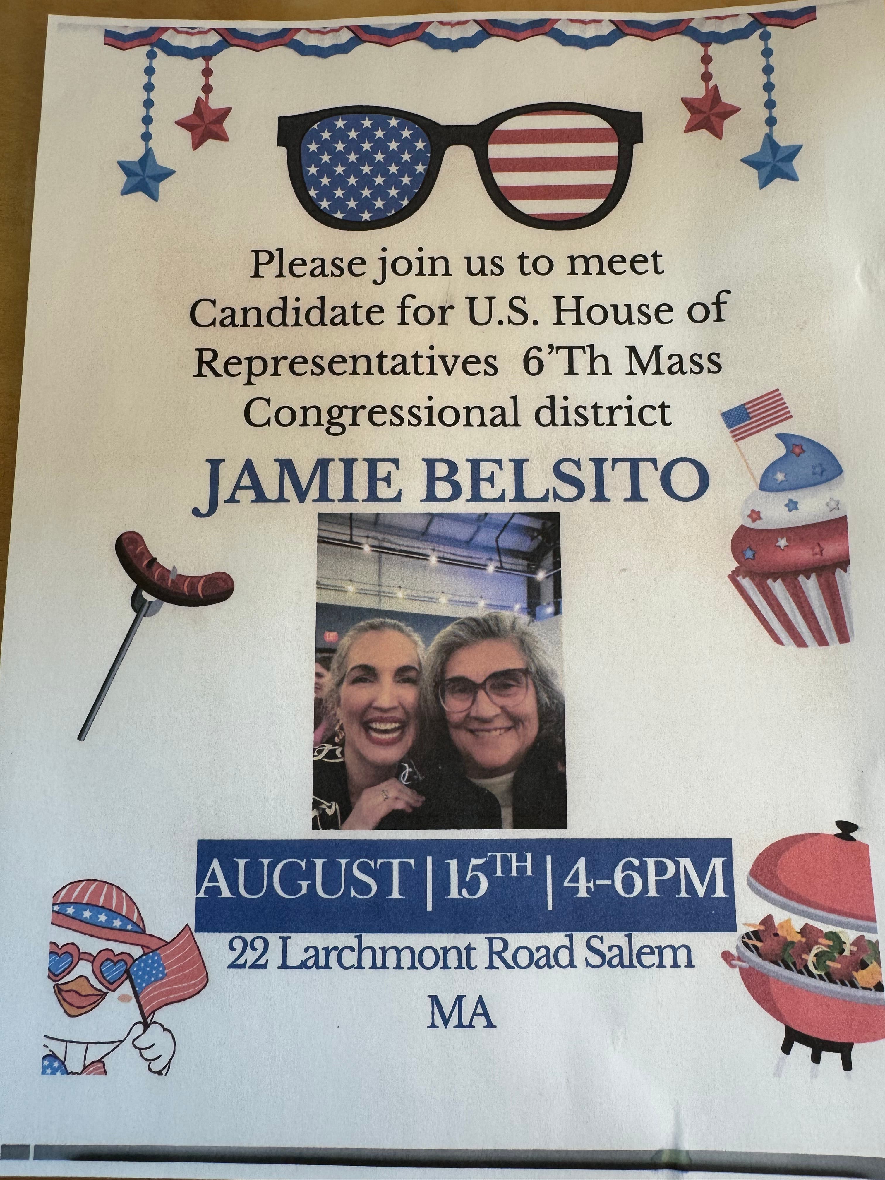 Open House  for Jamie Belsito candidate for Congress