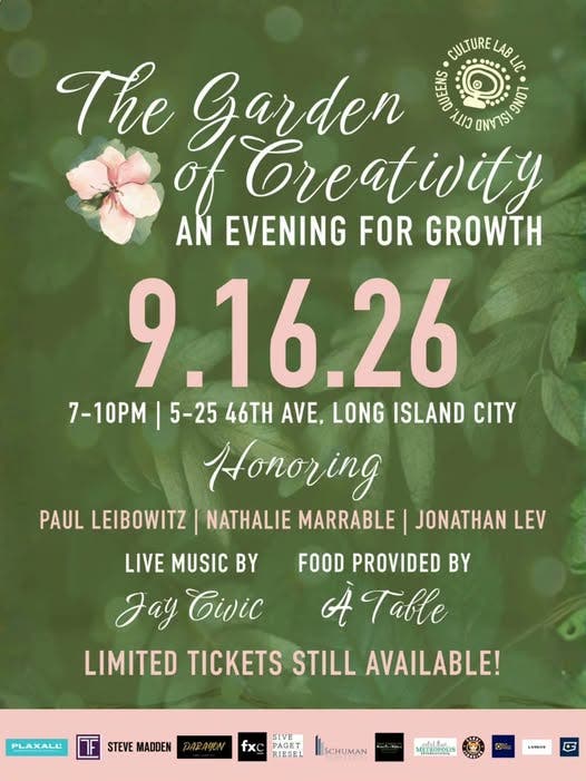 Culture Lab LIC's 5th Annual Gala - The Garden of Creativity: An Evening For Growth