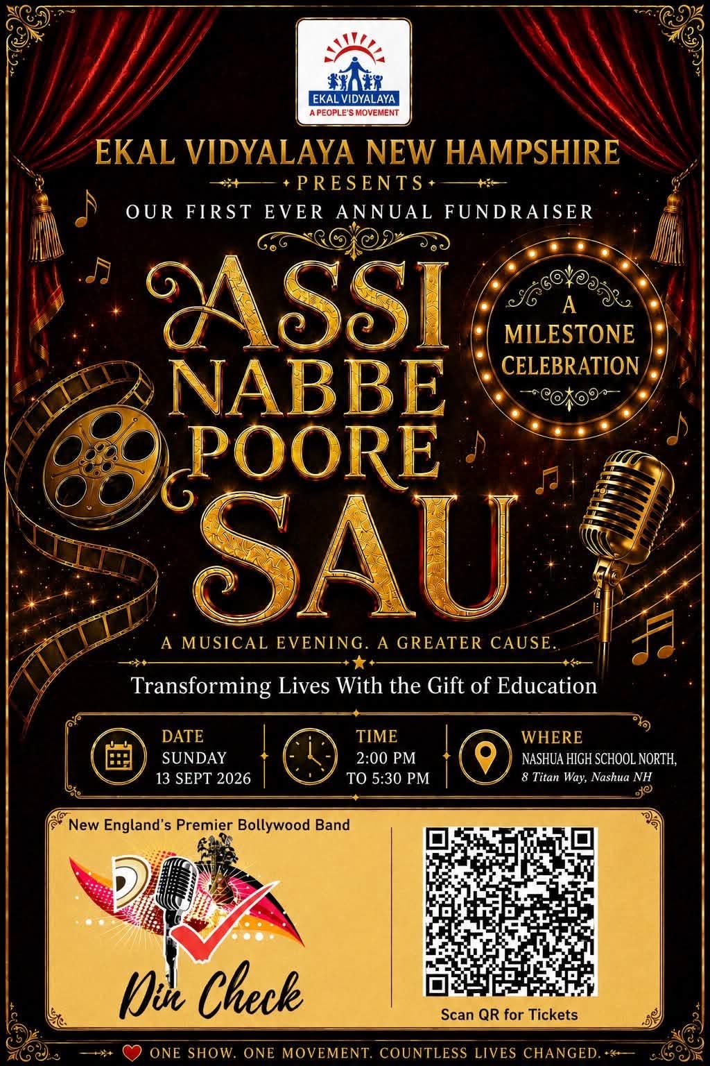 LIVE Bollywood Music Concert - Ekal NH Annual Fundraiser 2026