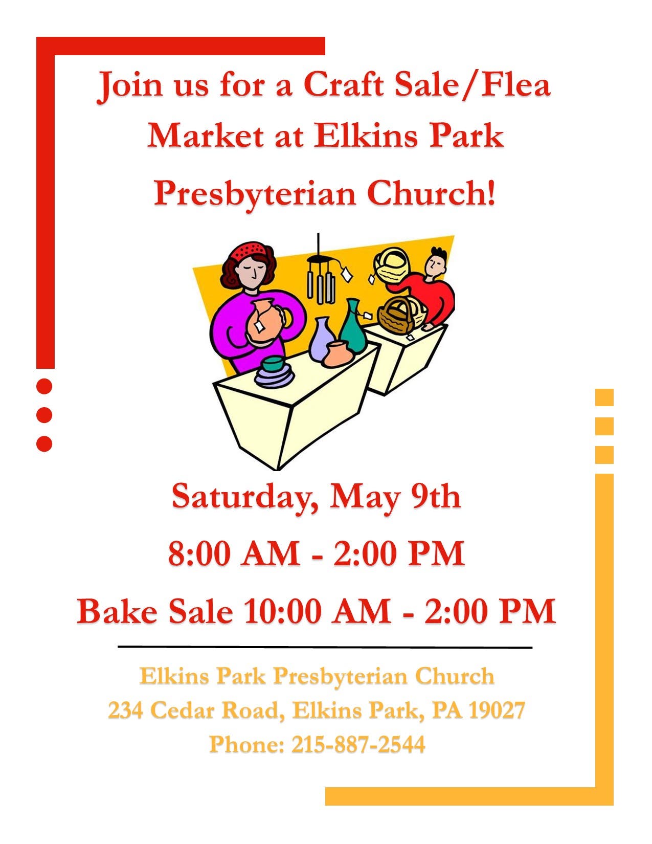 Craft Sale/Flea Market and Bake Sale