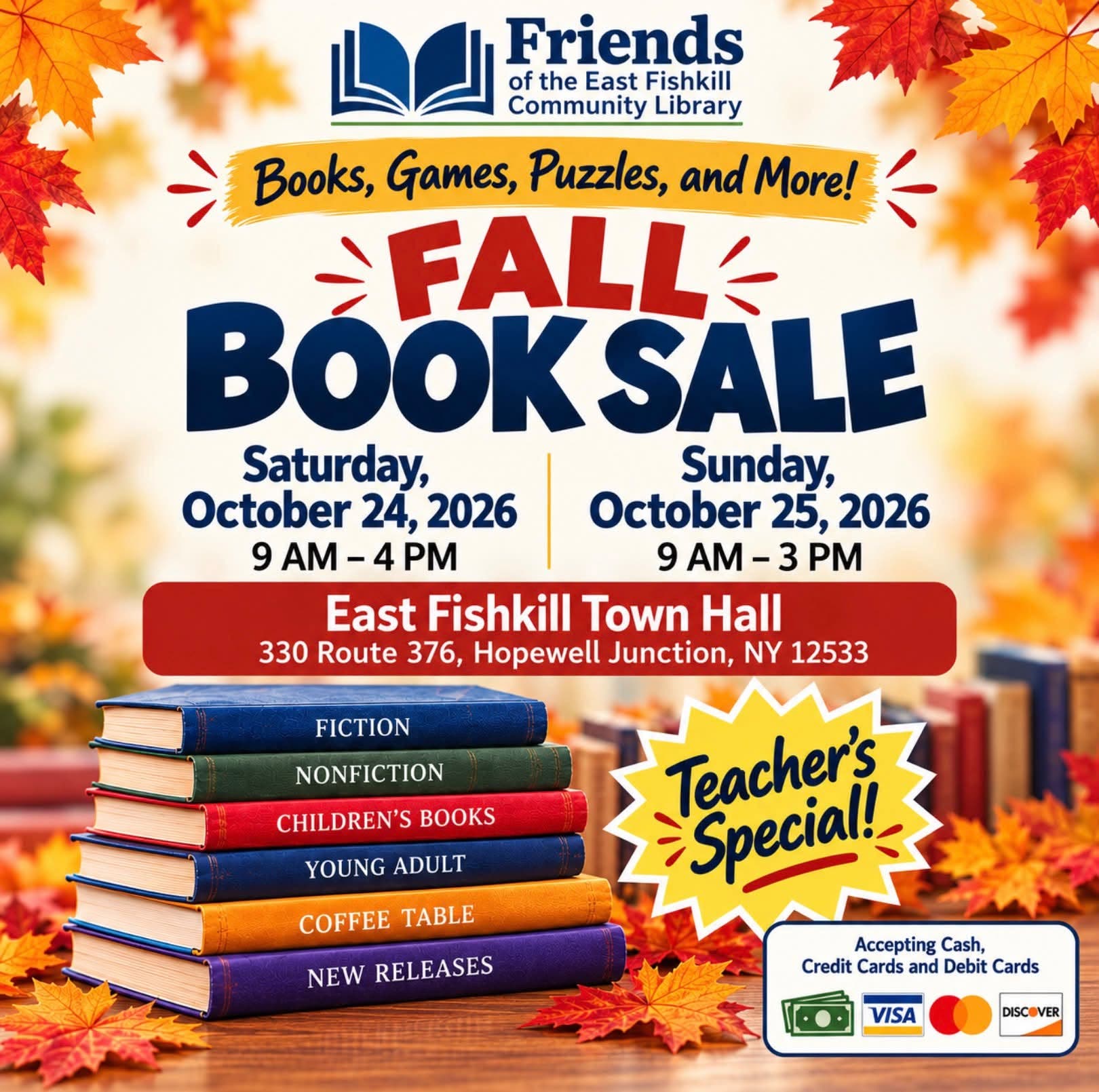 Friends of the East Fishkill Community Library Fall Book Sale