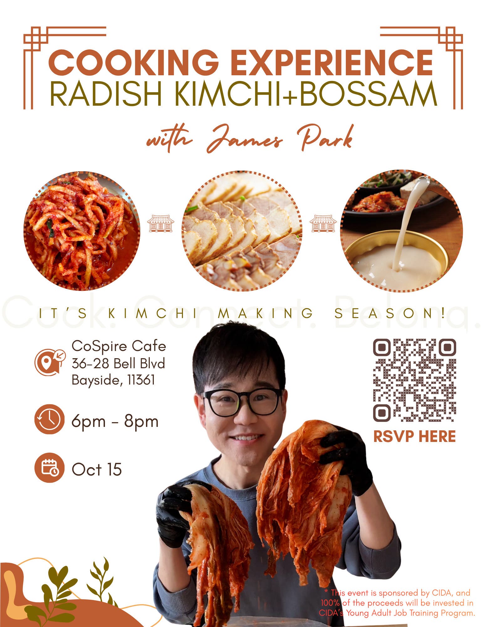 Korean Food Night: Kimchi & Bossam Night with James Park at CoSpire Cafe
