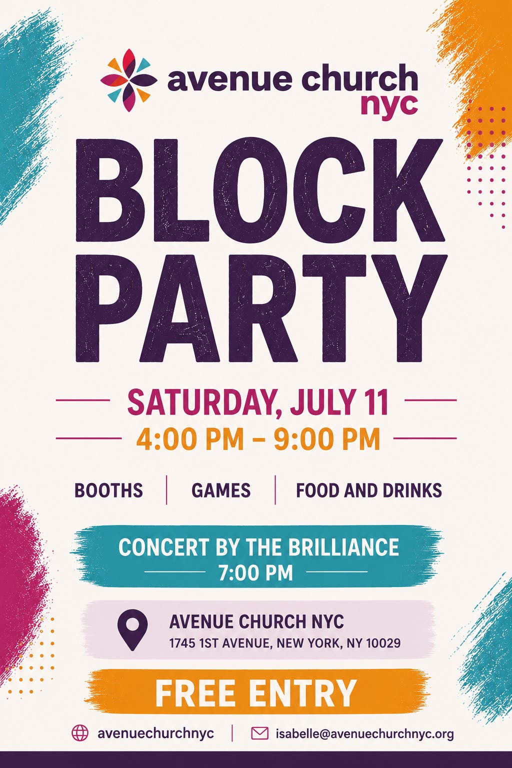Avenue Church Nyc Block Party