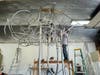 Patrick Strzelec, professor emeritus at the Mason Gross School of the Arts, works on the sculpture "Past is Prologue" in his Carversville, Pa., studio.
