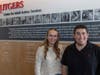 Alyssa Nielsen (left) is a senior and peer mentor who spends time with Josh Garfinkel, a junior and a mentee of the College Support Program's peer mentoring service.