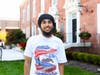 Rutgers University-New Brunswick sophomore Prabhjit Sandhu stands outside the College Avenue Gymnasium.
