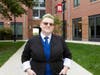 Rutgers University-New Brunswick senior Rachel Toepfer stands outside of the Honors College.