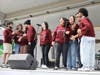 Members of the co-ed a cappella group Deep Treble perform on Voorhees Mall during Rutgers Day 2024.