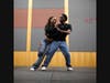 Bachata dancers and Rutgers students Keona Solano (left) and Wendell LeFevre perform in the College Avenue Student Center during Rutgers Day.
