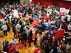 Hundreds of Rutgers Day attendees flocked to the College Avenue Gymnasium, which featured dozens of programs and activities for all ages.