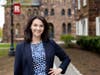 Francine Glaser stands outside Old Queens at Rutgers-New Brunswick.