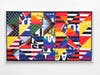 "At the twilight's last gleaming?" is a 2021 mixed media work by Hank Willis Thomas.