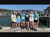 Pauline Kung (third from left) and other English teachers completed the Sun Moon Lake 12K run in Sun Moon Lake in Taiwan.