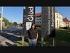 Rutgers student Charlene Guo poses in front of signs at the Technische Universität Bergakademie Freiberg in Saxony, Germany, in August.