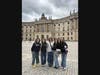 Rutgers student Aneliese Ammirata (center) travelled to Berlin with other interns.