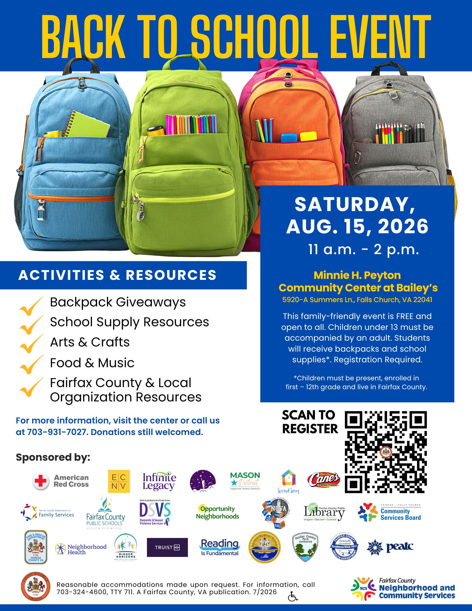 Back to School Event