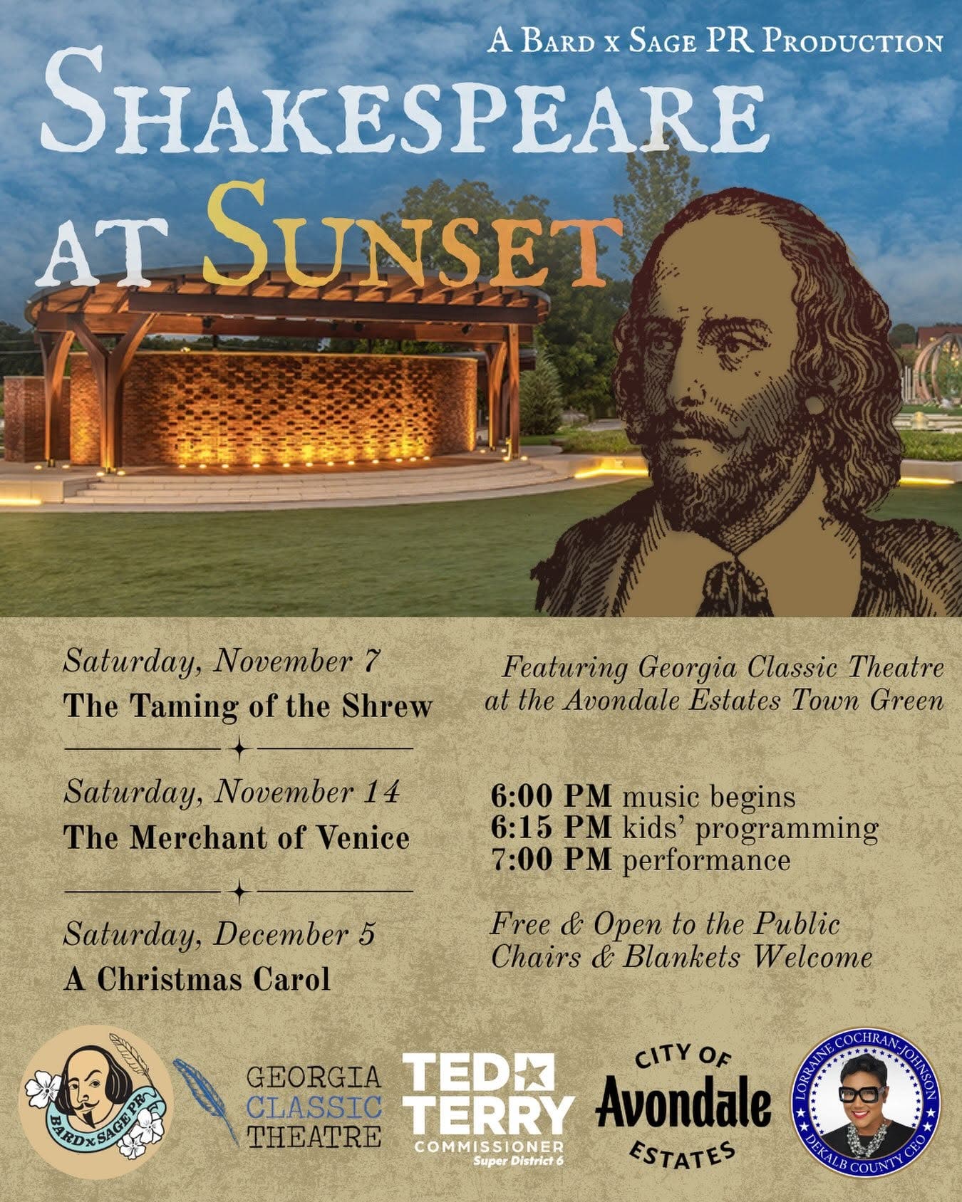Shakespeare At Sunset