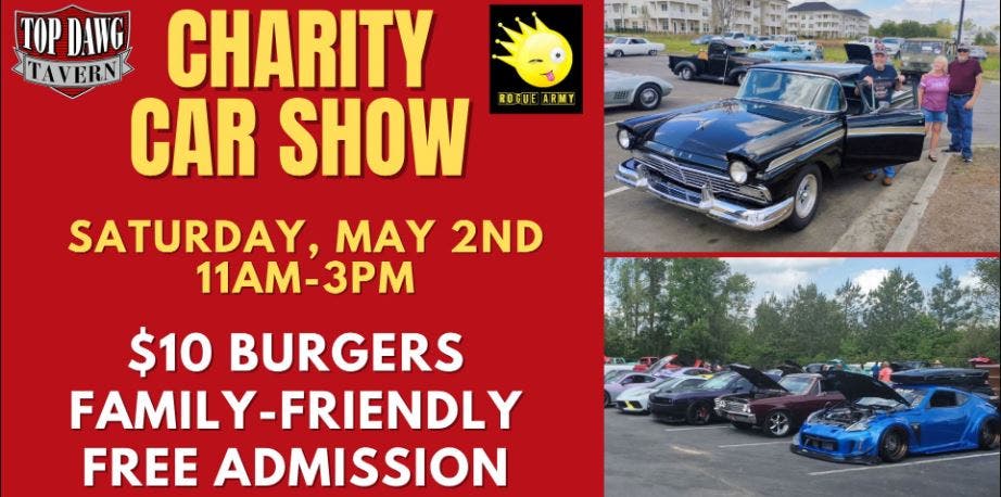 Charity Car Show at Top Dawg Tavern