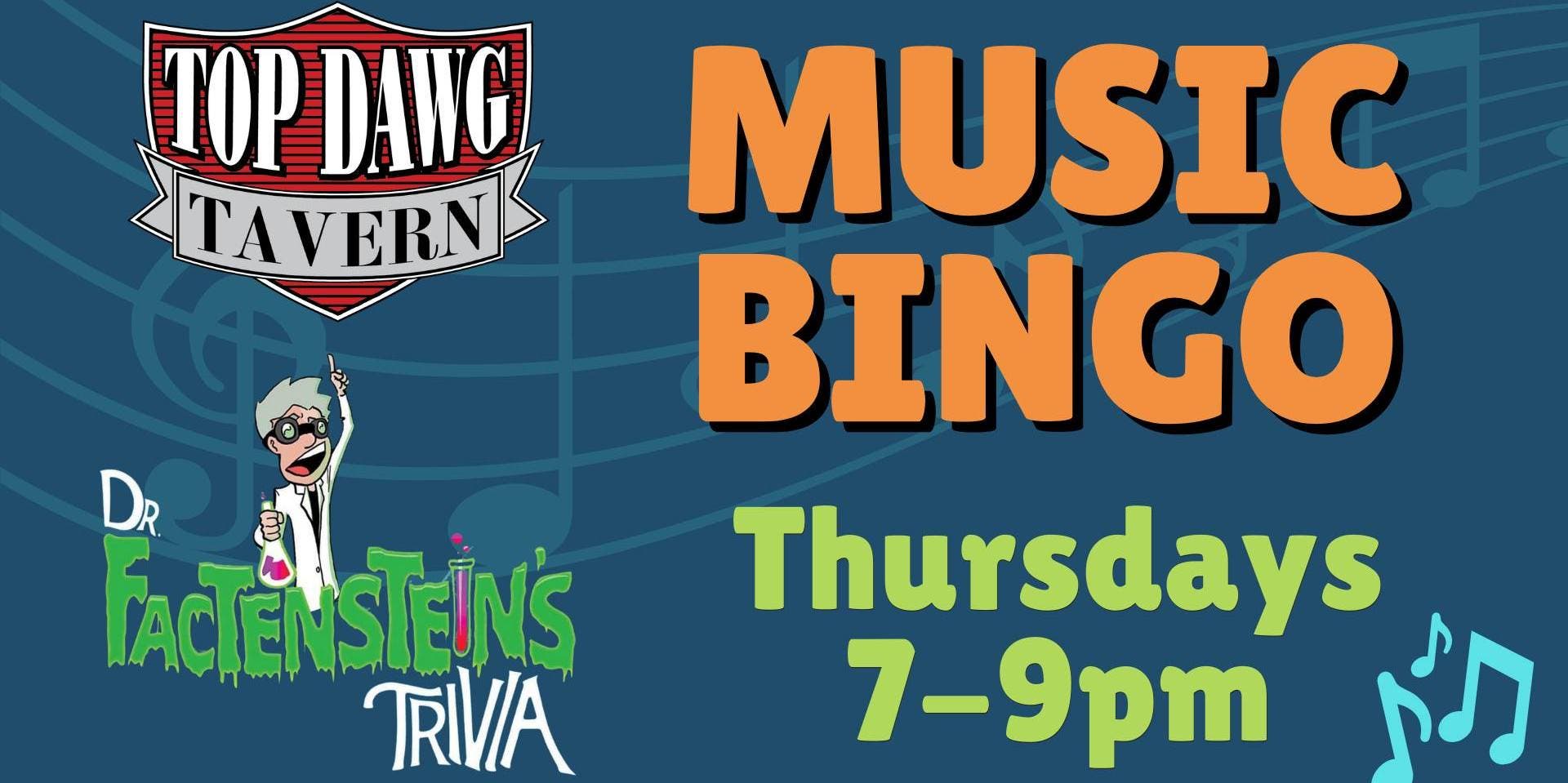 Music Bingo at Top Dawg Tavern