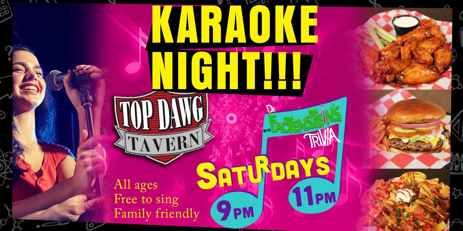 Karaoke Night at Top Dawg Tavern