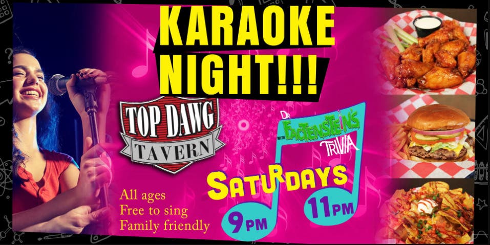 Karaoke Night at Top Dawg Tavern