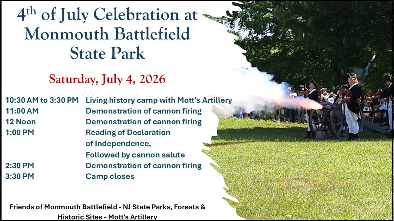 Commemoration of Independence Day at Monmouth Battlefield State Park
