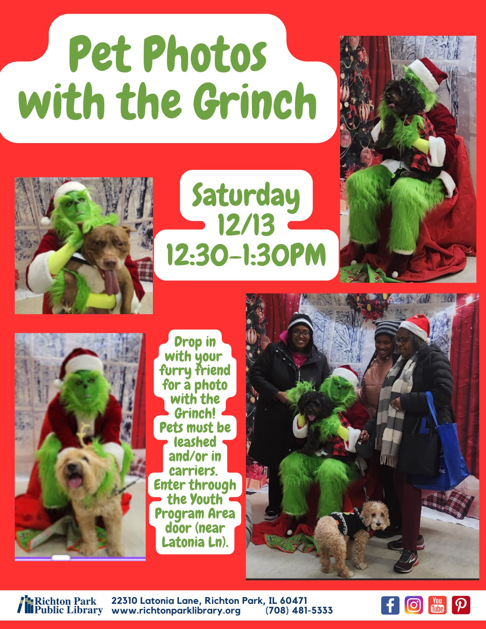 Pet Photos with the Grinch