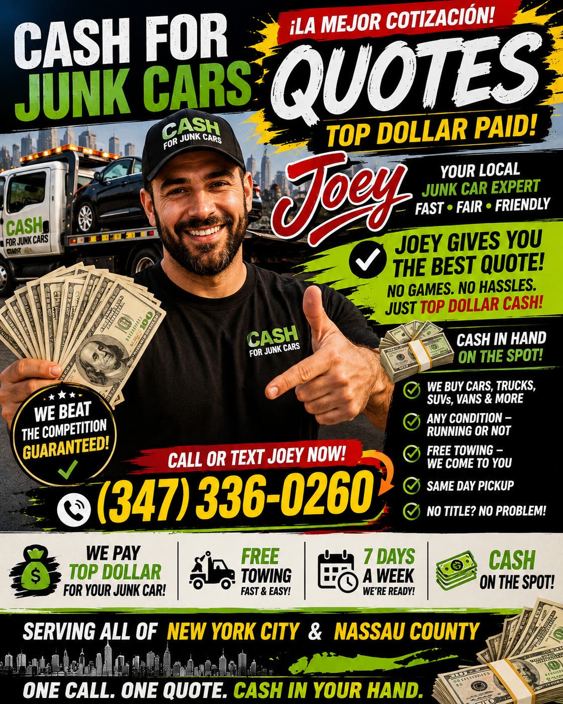 Sell Your Junk Car on the Brooklyn/Queens Border: Fast Cash & Free Towing!