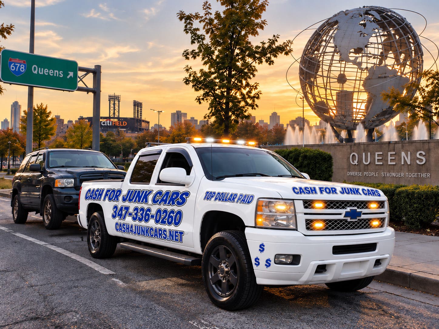 Cash for Junk Cars in Fresh Meadows, Cunningham Heights, Addisleigh Park & St. Albans