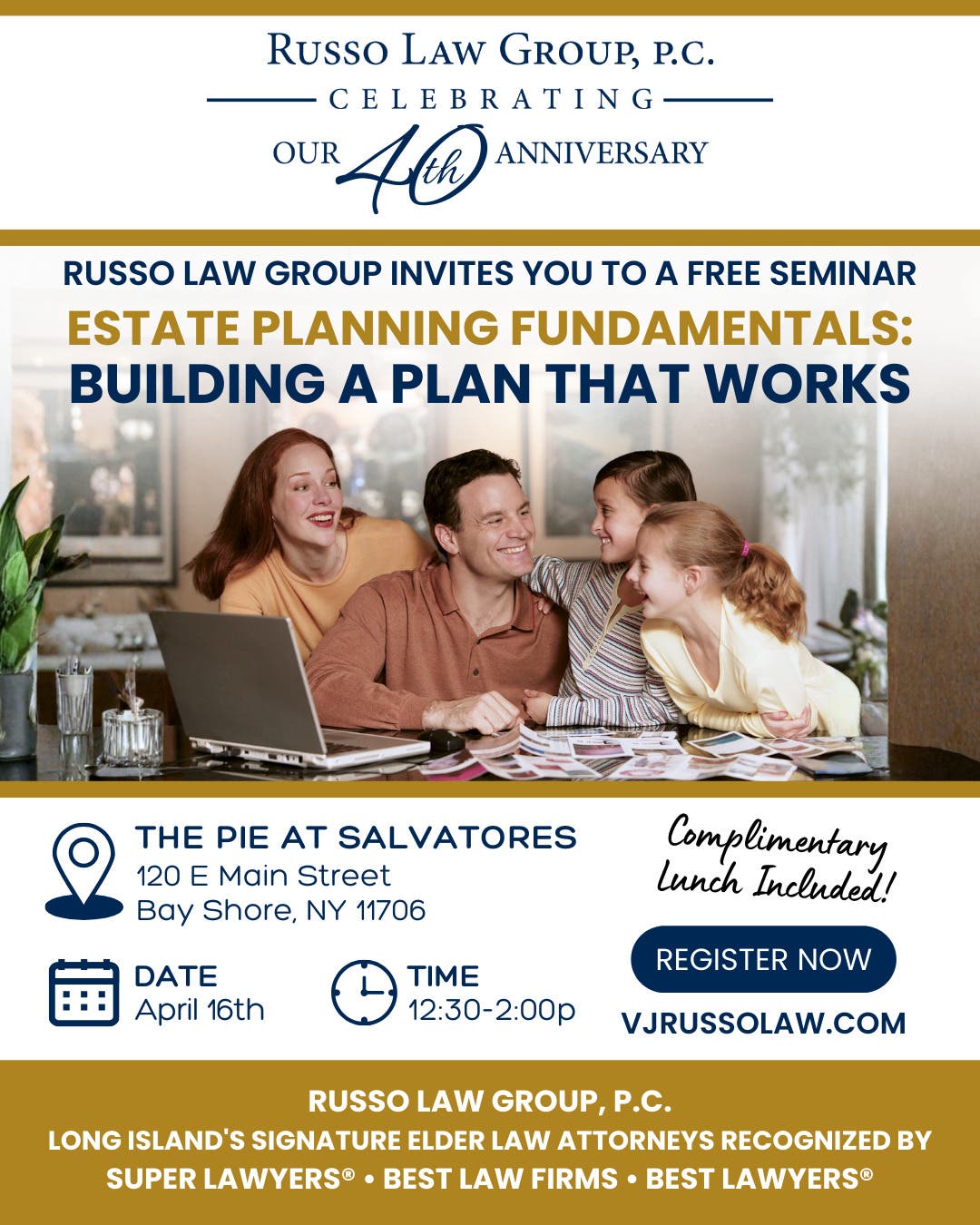 In-Person Seminar: “Estate Planning Fundamentals: Building a Plan That Works”