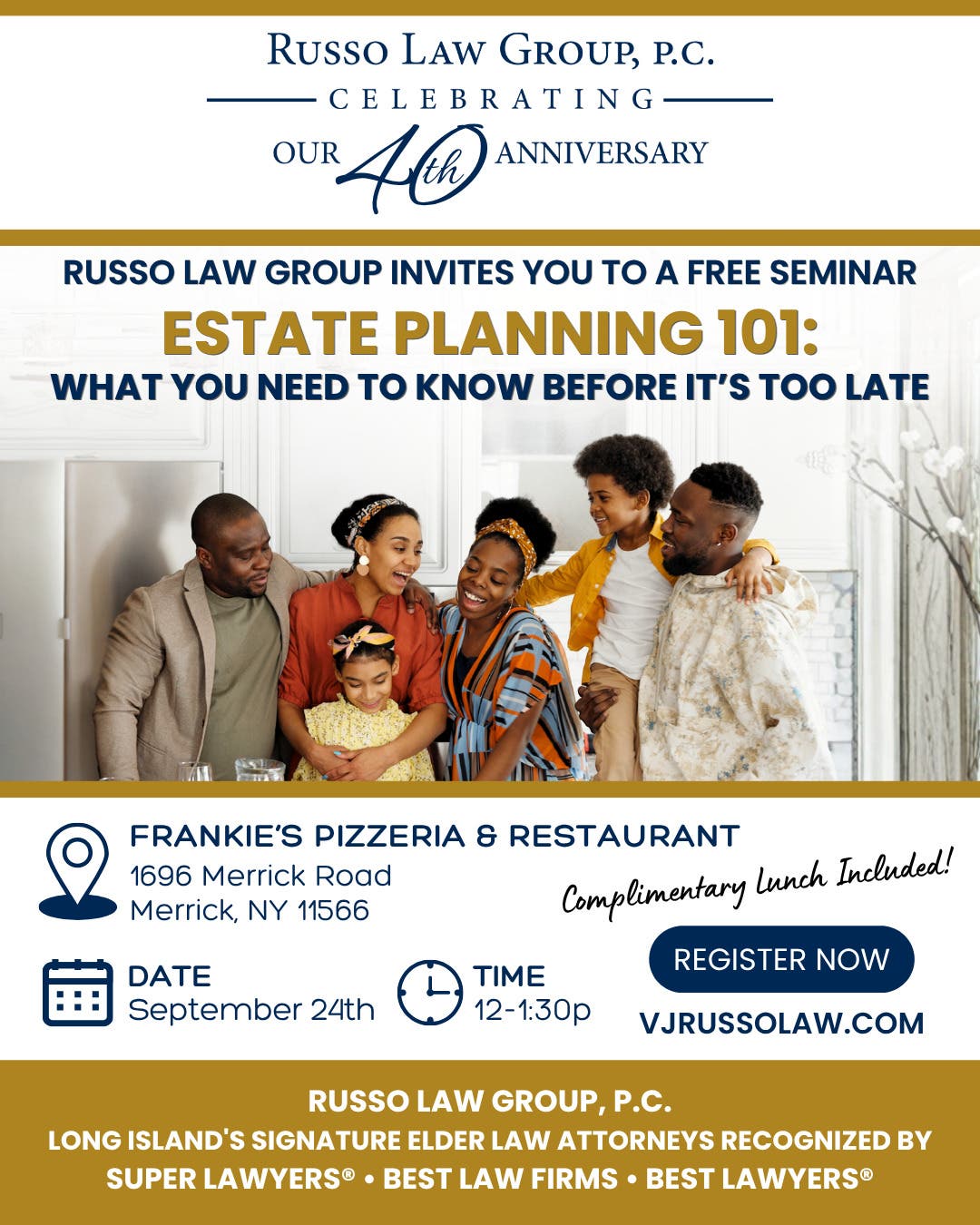 Merrick Seminar: “Estate Planning 101: What You Need to Know Before It’s Too Late”