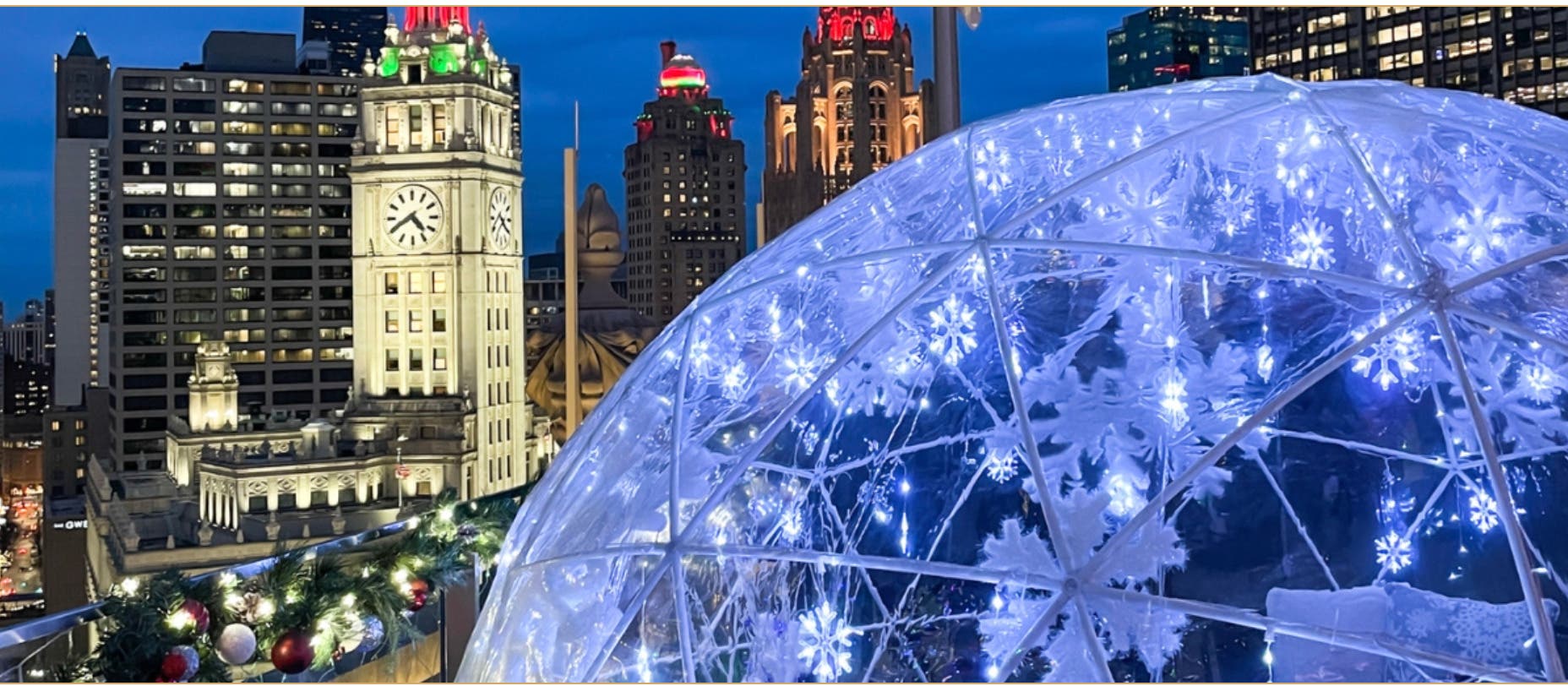 Rudolph’s Rooftop Winter Igloos at LondonHouse Chicago