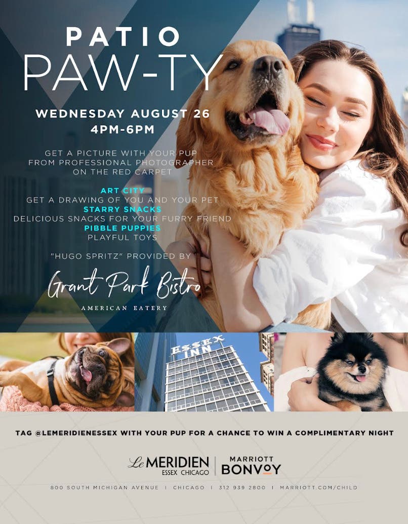 Patio Paw-Ty at Le Méridien Essex Chicago!