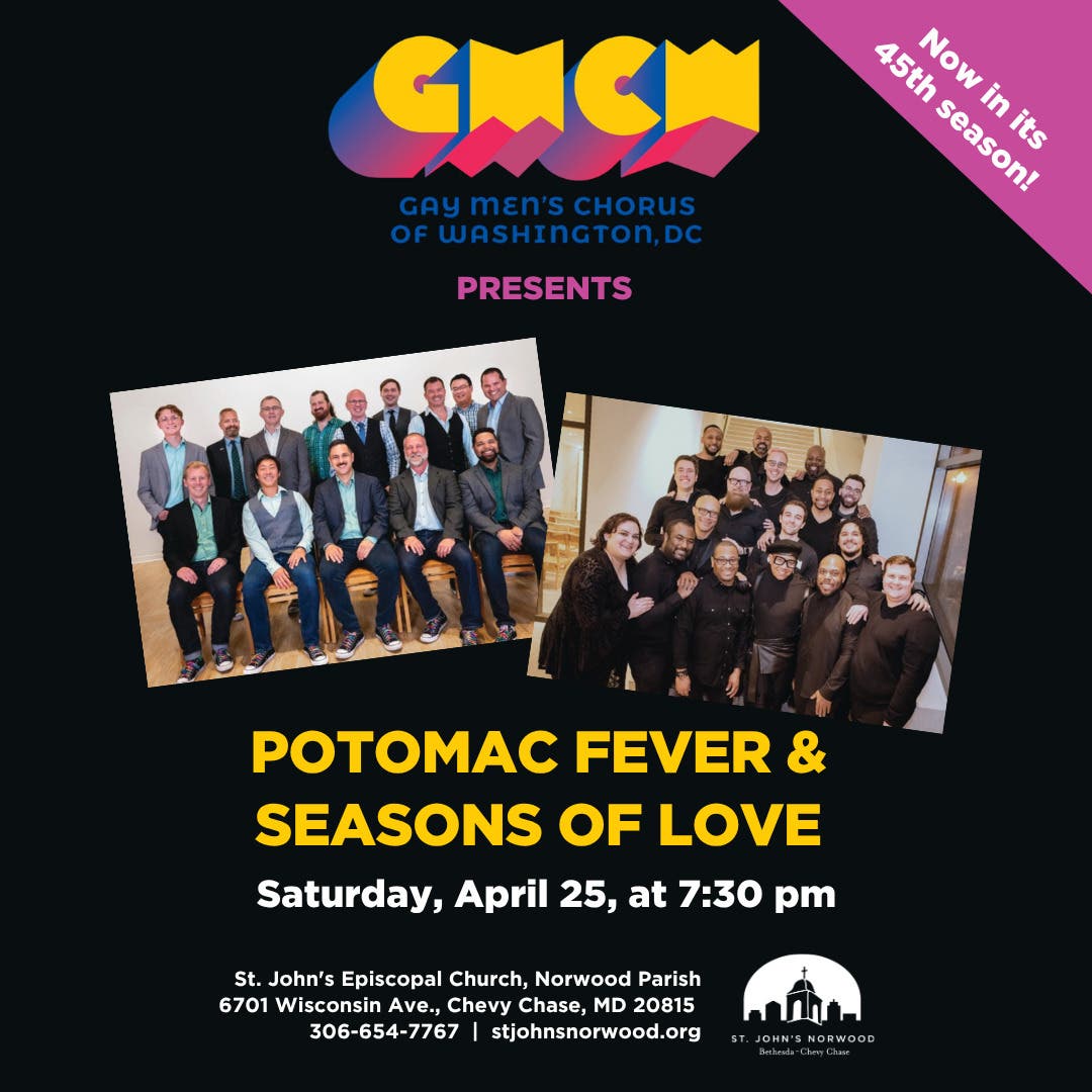 FREE Concert by the Gay Men's Chorus of Washington