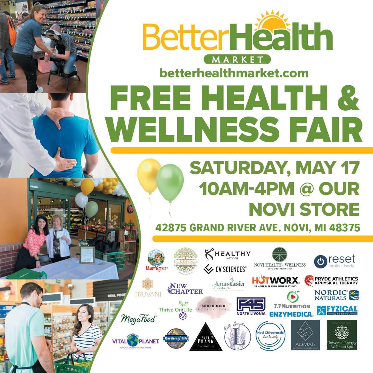 Free Health and Wellness Fair at Better Health Market