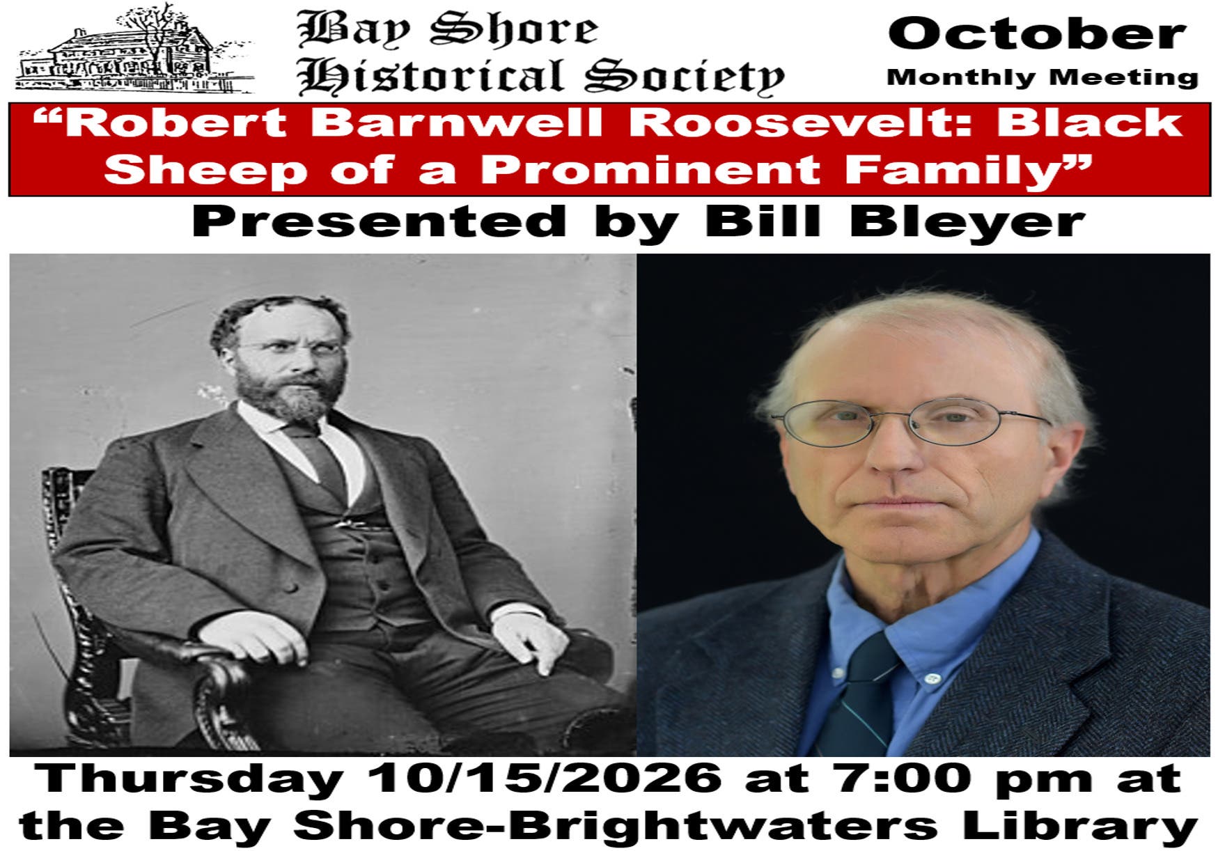 Bay Shore Historical Society October Monthly Meeting 