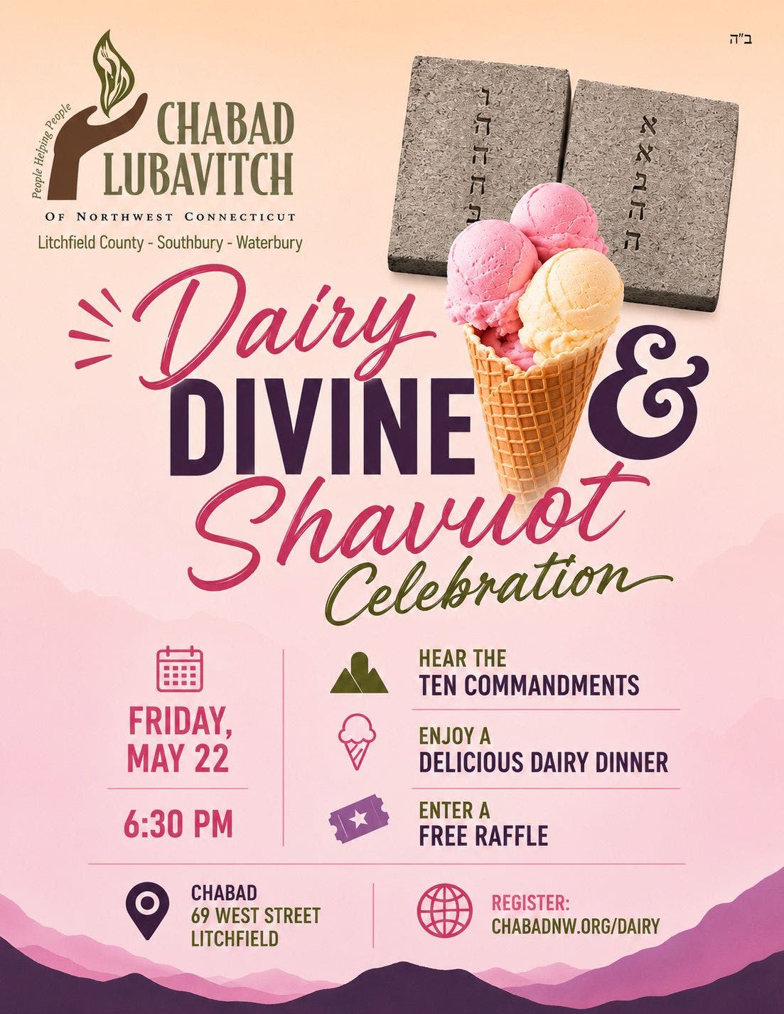 Dairy, Divine & Delightful – Community Shavuot Celebration in Litchfield