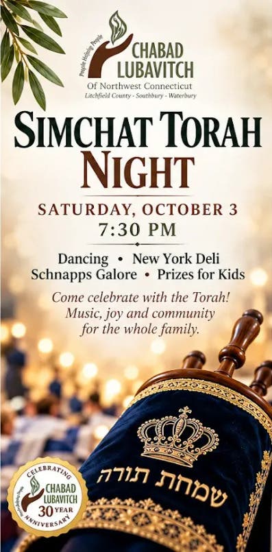 Come Dance With Us! Simchat Torah Night at Chabad