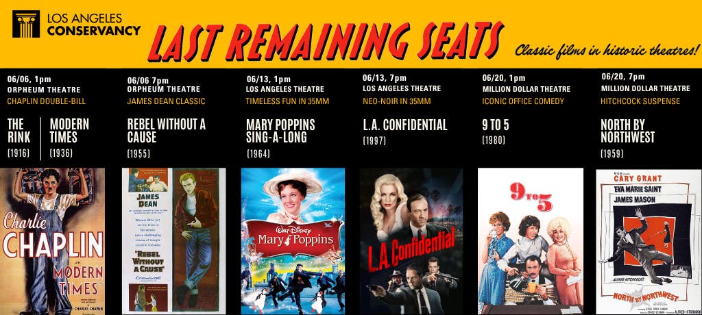 Last Remaining Seats 2026 – Classic Films in Historic Downtown Theatres