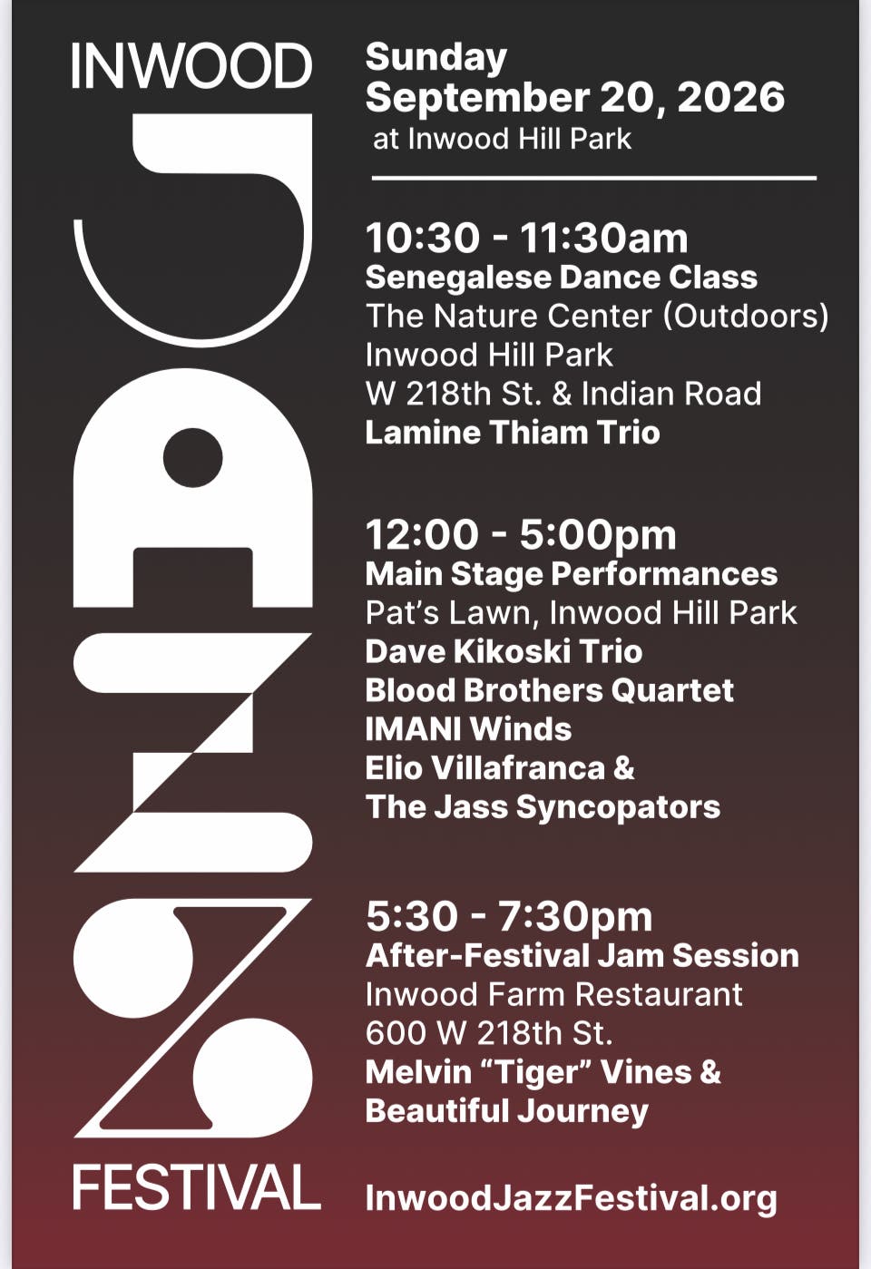 Inwood Jazz Festival - Free