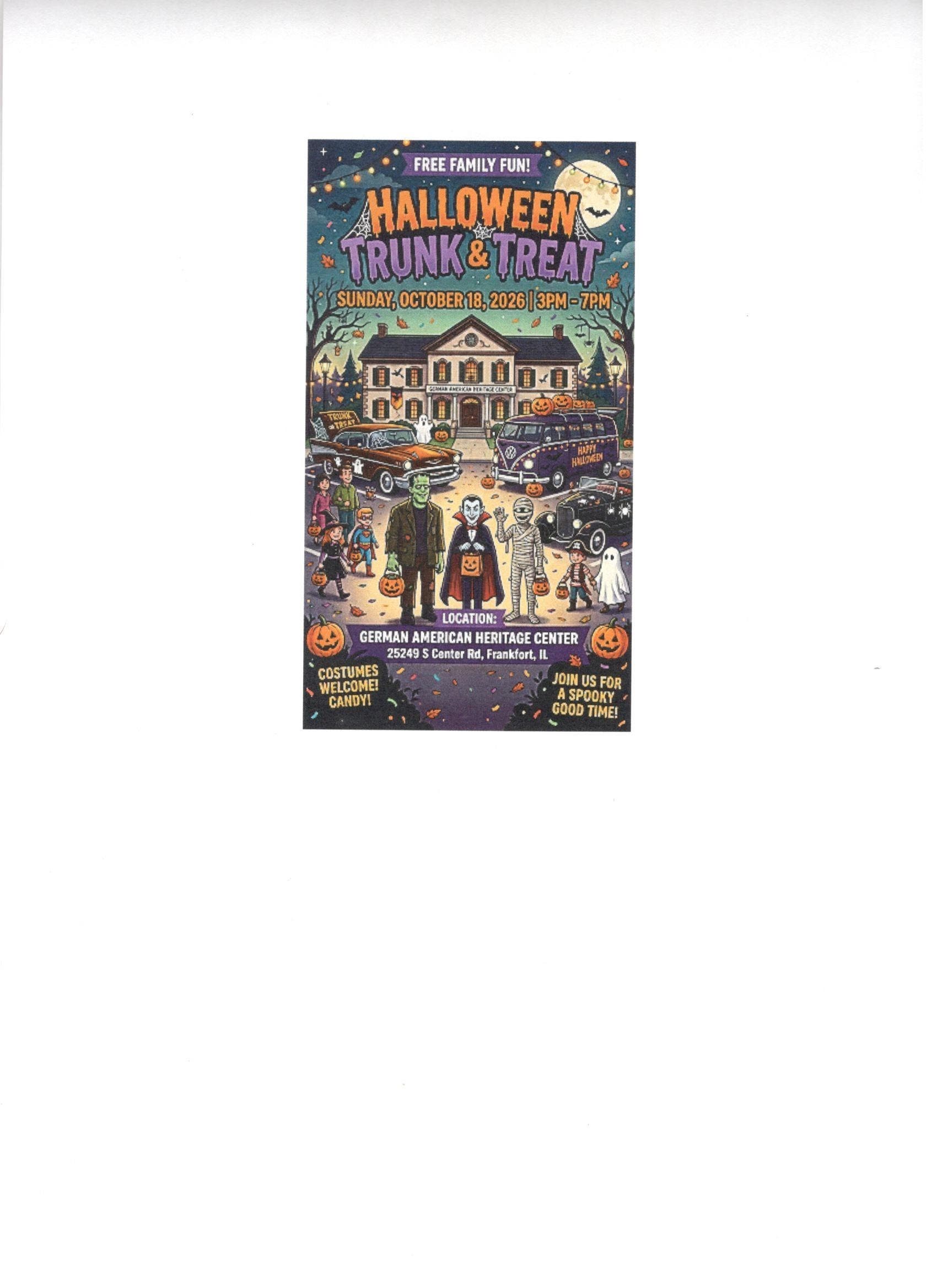 Annual Trunk or Treat Halloween Event