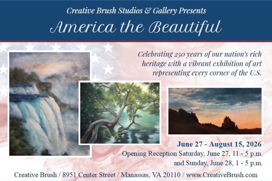 Creative Brush's "America the Beautiful" Fine Art Exhibit 6/27-8/15