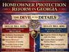 Homeowner Protection Reform in Georgia