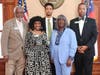(L-R) Rep. Floyd Griffin, Rep. Viola Davis, Rep. Eric Bell, Rep. Sandra G. Scott, and Rep. Derrick Jackson